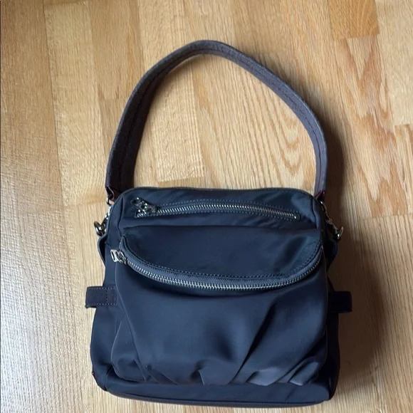 MZ Wallace Gray with Silver Hardware Crossbody Bag, Two Straps - Picture 8 of 15